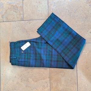Broks Brothers boy plaid pants. Blue, green. Size 12.
